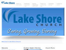 Tablet Screenshot of lakeshorechurch.com